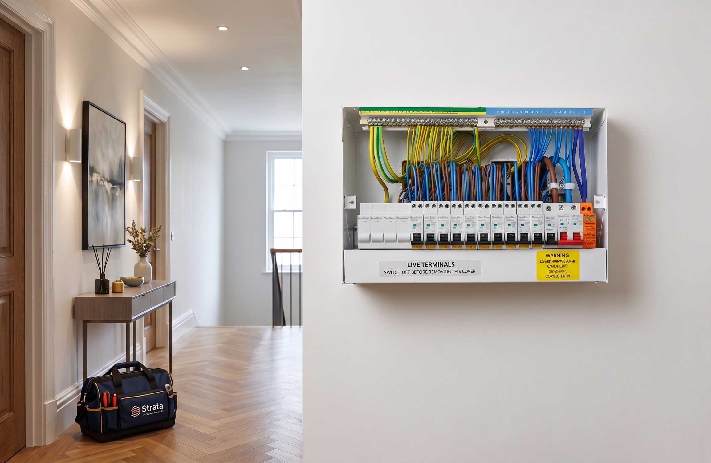 New metal consumer unit with RCBOs